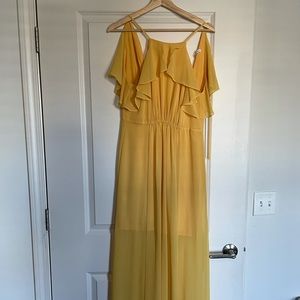 Bcbg generation yellow maxi dress